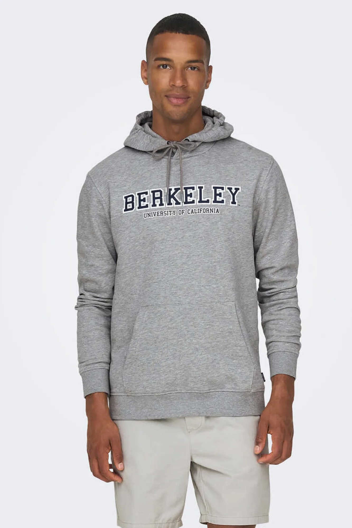 Only & Sons Sweatshirt Com Capuz Cinza