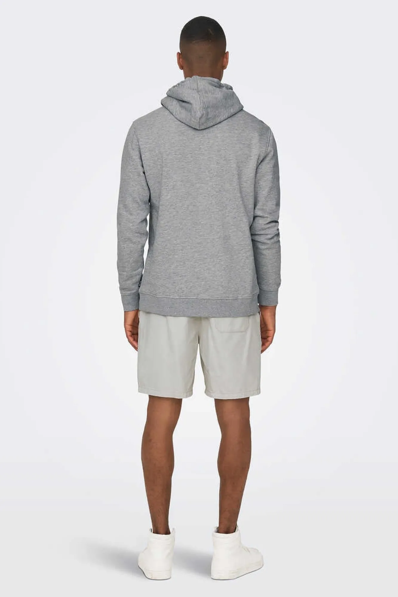 Only & Sons Sweatshirt Com Capuz Cinza
