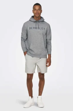 Only & Sons Sweatshirt Com Capuz Cinza