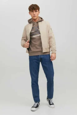 Jack & Jones Sweatshirt Com Capuz Cinza Outlet