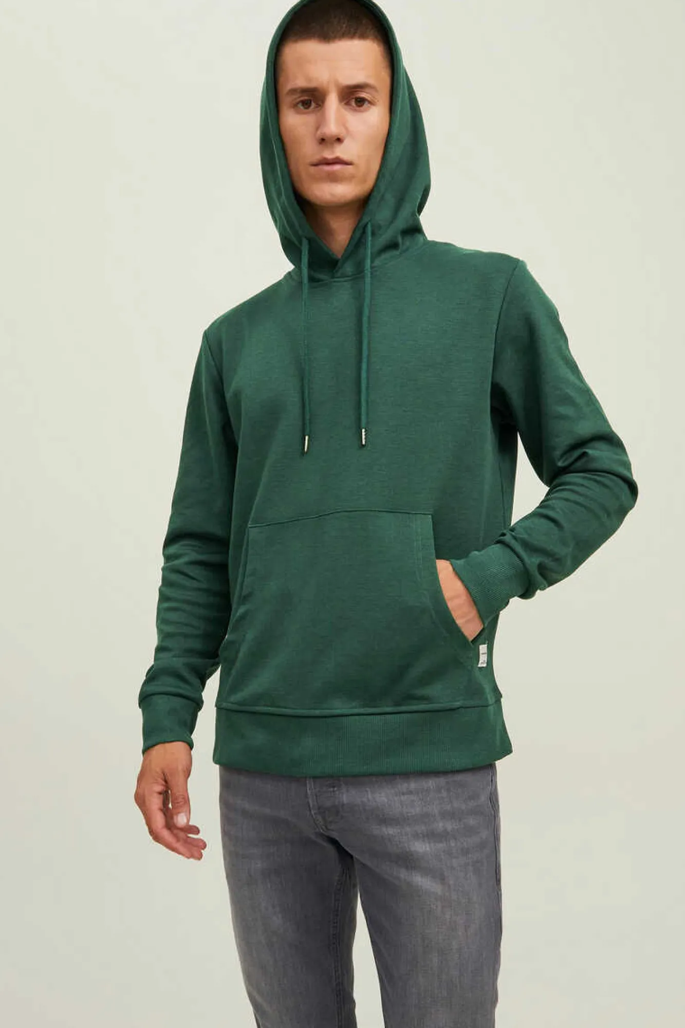 Jack & Jones Sweatshirt Com Capuz Verde Sale