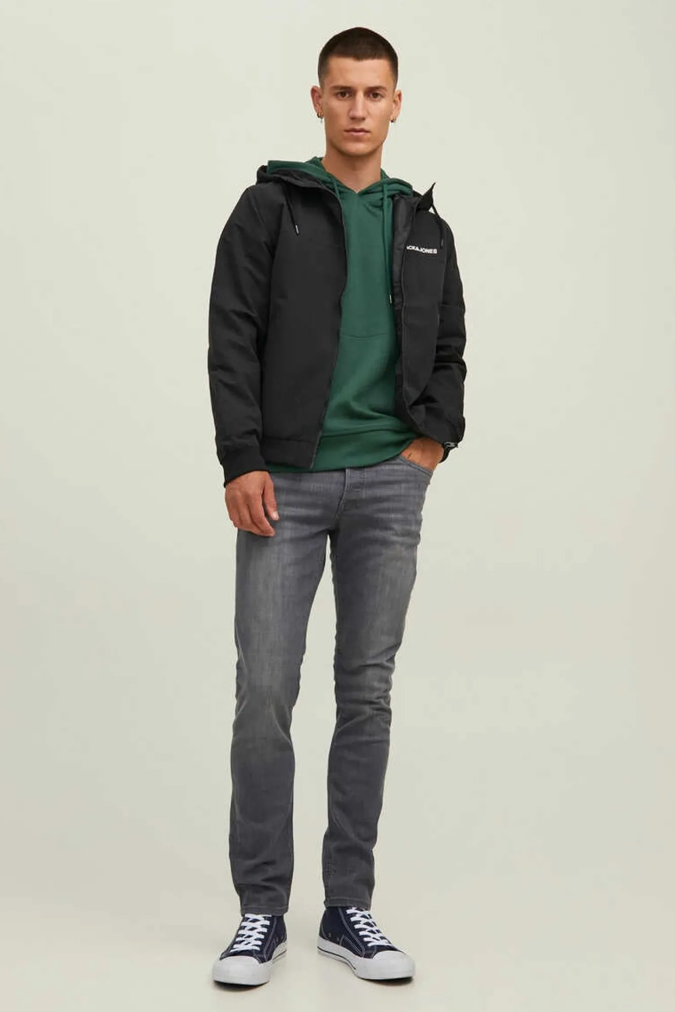 Jack & Jones Sweatshirt Com Capuz Verde Sale