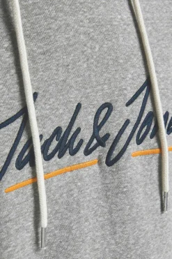 Jack & Jones Sweatshirt Com Capuz Logo Cinzento Outlet