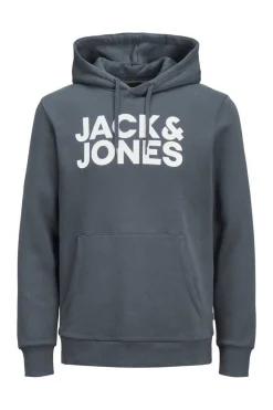 Jack & Jones Sweatshirt Com Capuz Logo Azulado Hot