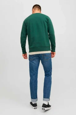 Jack & Jones Sweatshirt Com Gola Redonda Verde Best