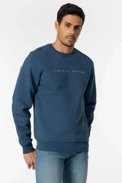 Tiffosi Sweatshirt Com Texto Bordado Gasolina Clearance