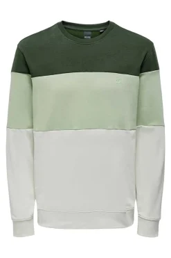Only & Sons Sweatshirt Cor Block Cinza Outlet