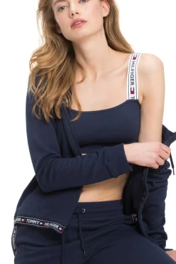 Tommy Jeans Sweatshirts-Sweatshirt De Algodao Com Capuz