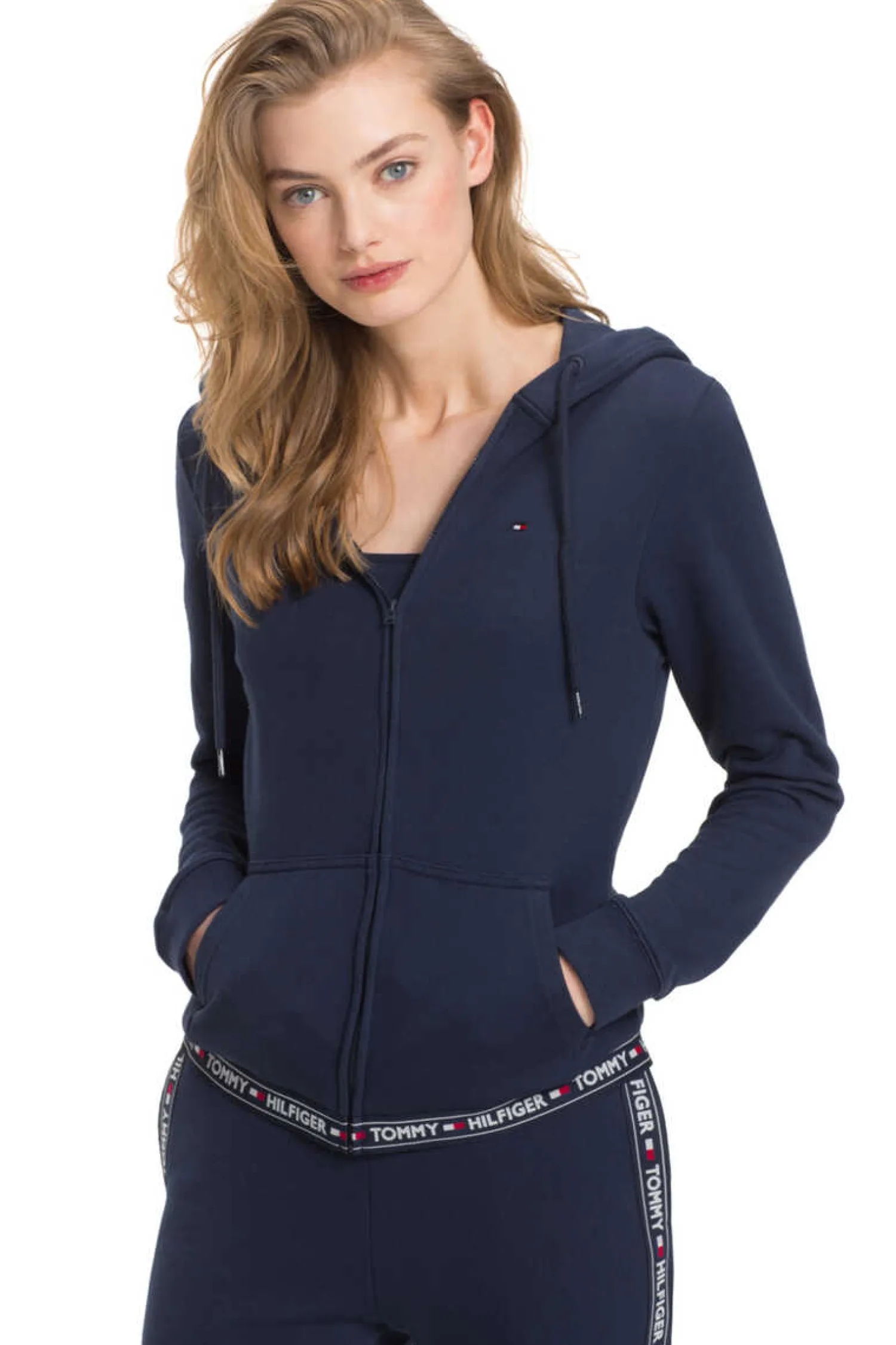 Tommy Jeans Sweatshirts-Sweatshirt De Algodao Com Capuz
