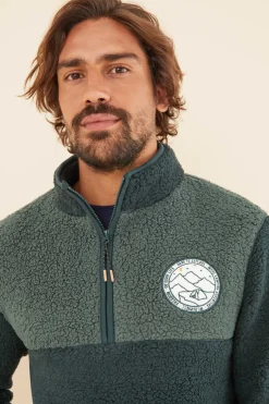 Women'secret Sweatshirt De La Para Homem Verde Hot