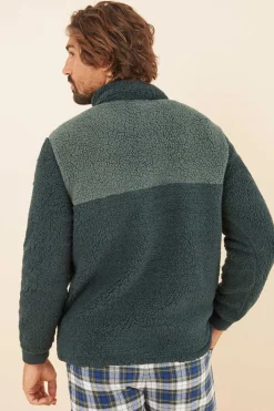 Women'secret Sweatshirt De La Para Homem Verde Hot