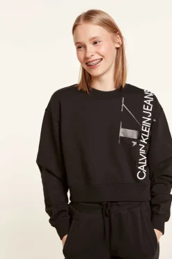 Calvin Klein Sweatshirts-Sweatshirt De Manga Comprida E Gola Caixa