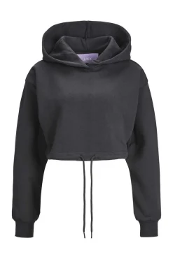Jack & Jones Sweatshirts-Sweatshirt De Mulher Cropped Com Capuz