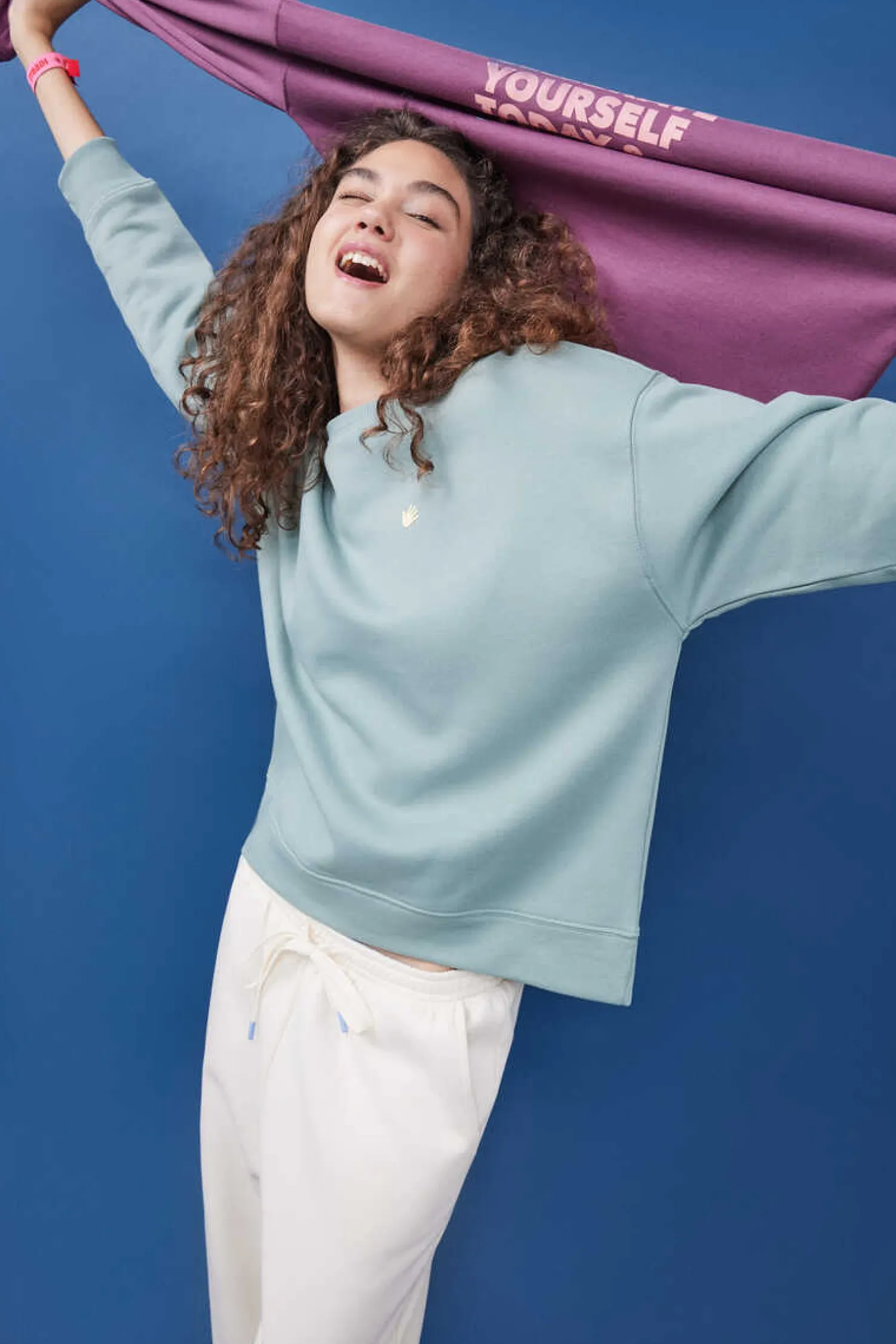 HI&BYE Sweatshirts-Sweatshirt Felpa Logo Manga