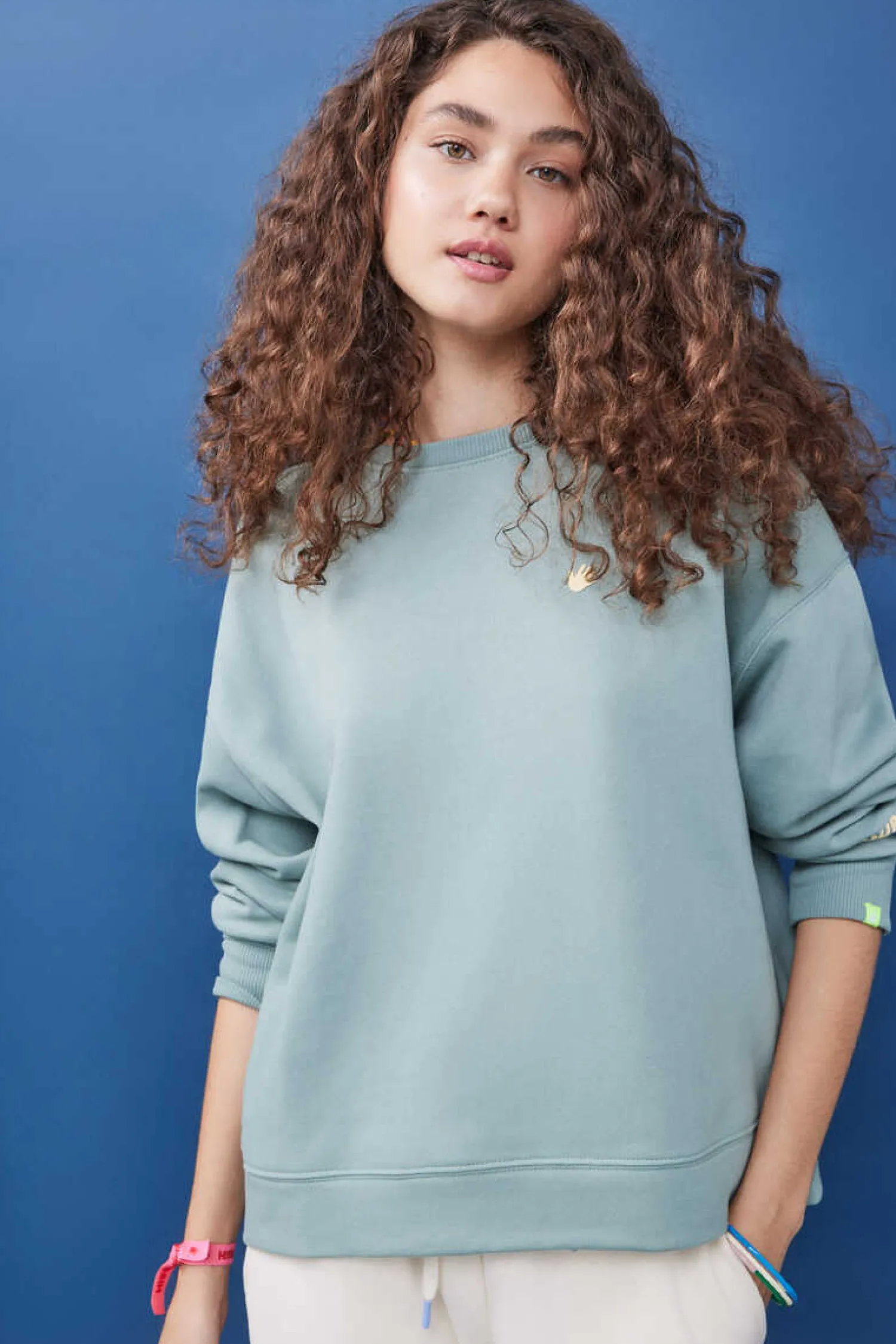 HI&BYE Sweatshirts-Sweatshirt Felpa Logo Manga