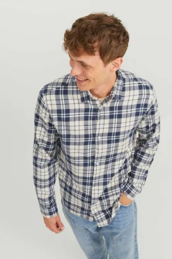 Jack & Jones Sweatshirt Gola Redonda Basica Plus Blue