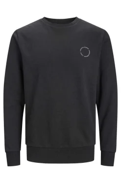 Jack & Jones Sweatshirt Gola Redonda Estampado Traseiro Preto Hot
