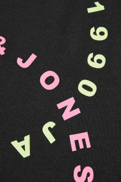 Jack & Jones Sweatshirt Gola Redonda Estampado Traseiro Preto Outlet