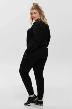Only Play Curvy Sweatshirts-Sweatshirt Grande Com Fecho-Eclair E Gola Alta