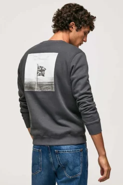 Pepe Jeans Sweatshirt Homem Gola Redonda Cinza Clearance