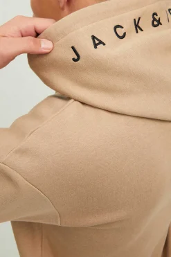 Jack & Jones Sweatshirt Logo Beige Outlet