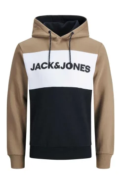 Jack & Jones Sweatshirt Logo Cor Block Beige