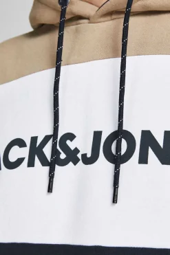 Jack & Jones Sweatshirt Logo Cor Block Beige