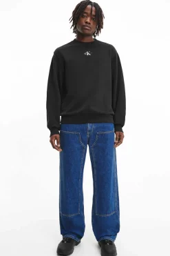 Calvin Klein Sweatshirt Sem Capuz Homem Preto Hot