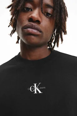 Calvin Klein Sweatshirt Sem Capuz Homem Preto Hot