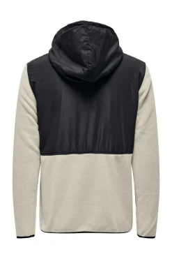 Only & Sons Sweatshirt Tecido Forro Polar Cinza New