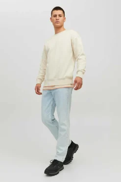 Jack & Jones Sweatshirts Corte Descontraido Gola Redonda Cinzento Sale