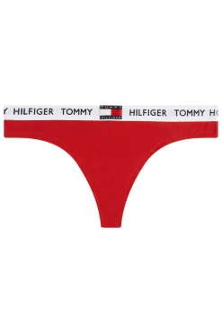 Tommy Jeans Calcinhas-Tanga De Algodao Com Logo