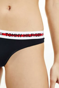 Tommy Jeans Calcinhas-Tanga De Algodao E Modal