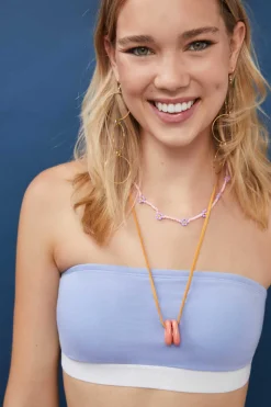 HI&BYE Roupa Interior-Top Bandeau Algodao Claro