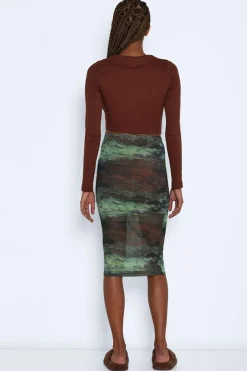 Noisy May T-Shirts-Top Cropped De Manga Comprida