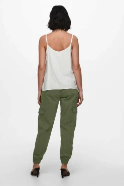 Only T-Shirts-Top De Alcas Botoes