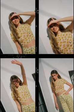 High Spirits T-Shirts-Top Flower Field