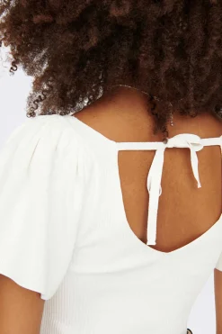 Only T-Shirts-Top Manga Curta Laco