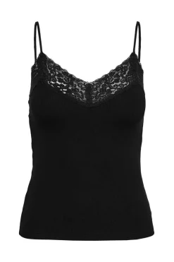 Only T-Shirts-Top Renda Canelado