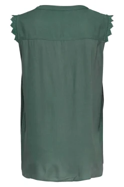 Only T-Shirts-Top Sem Mangas Com Decote Em Bico.