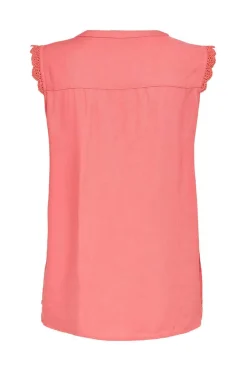 Only T-Shirts-Top Sem Mangas Com Decote Em Bico.