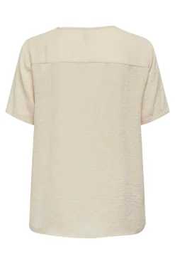 JDY T-Shirts-Topo Do Pescoco Em V