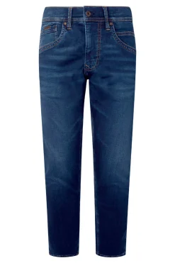 Pepe Jeans Track Regular Fit Regular Waist Jeans Marinho Discount