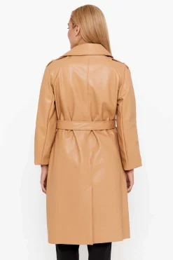 Cortefiel Sobretudos E Parkas-Trench Efeito Pele