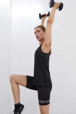 Dash and Stars Outdoor-T-Shirt Alcas Halter Preta