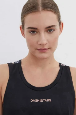 Dash and Stars Outdoor-T-Shirt Alcas Halter Preta