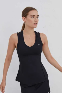 Dash and Stars Outdoor-T-Shirt Alcas Olimpica Transpiravel Preta