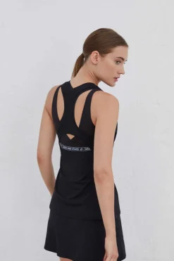 Dash and Stars Outdoor-T-Shirt Alcas Olimpica Transpiravel Preta