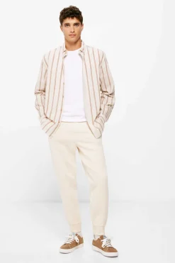 Springfield T-Shirt Basica Lycra Branco New