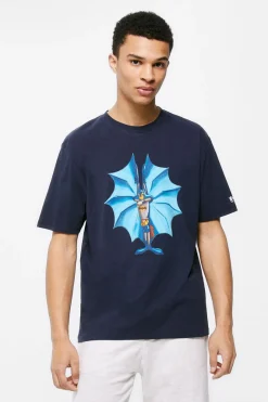 Springfield T-Shirt Coiote Batman Azul Outlet